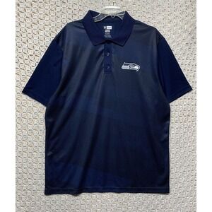 Seattle Seahawks NFL Polo Shirt Mens Sz XL Navy Blue TX3 Cool Team Apparel NWT‎